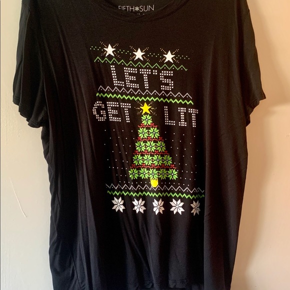 Xmas Let’s Get Lit Blouse - Picture 1 of 2